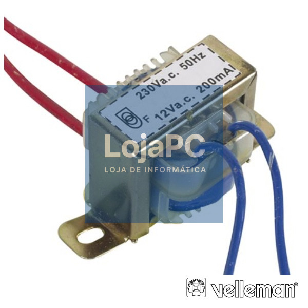 TRANSFORMADOR 2.4VA 1X12V VELLEMAN