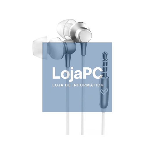 AURICULARES CON CABLE METALLIZED SILVER