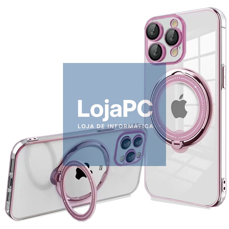 COOL Cover for iPhone 15 Pro Magnetic Ring Pink