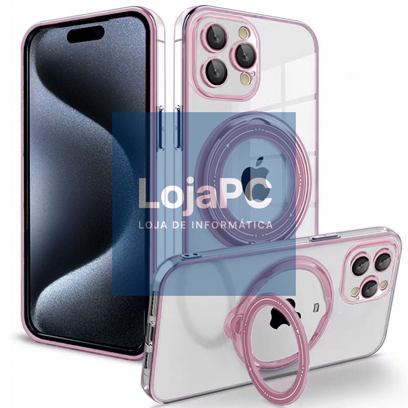 COOL Cover for iPhone 15 Pro Magnetic Ring Pink — imagem 2