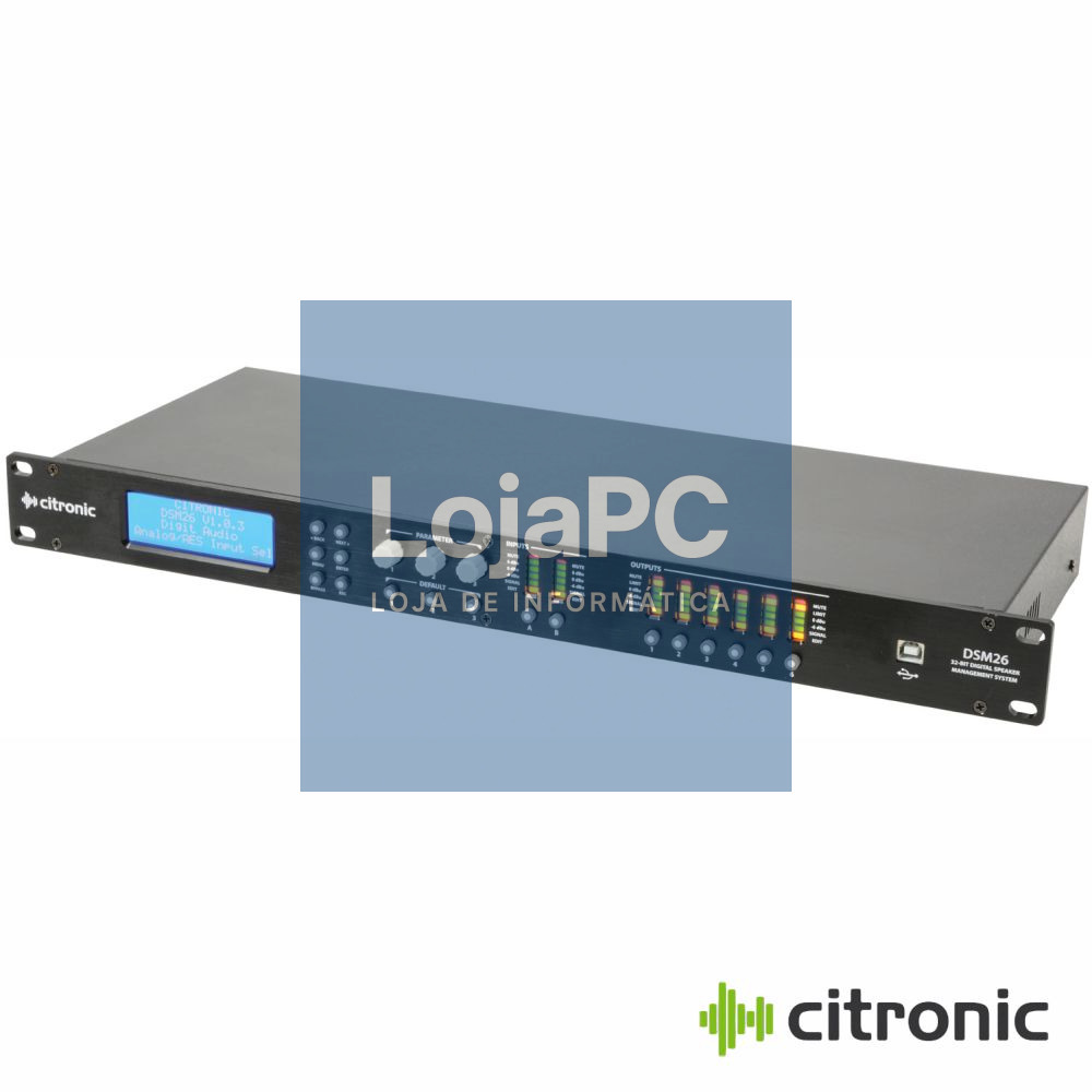 Sistema De Gestão De Colunas 2x6 DSP LAN CITRONIC