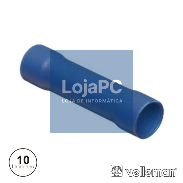 TERMINAL REDONDO ISOLADO 10X AZUL VELLEMAN