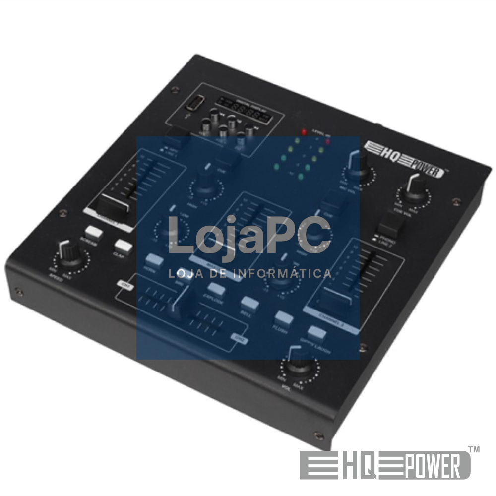 Mesa De Mistura 2 Canais 3 Entradas USB/REC/FX HQPOWER