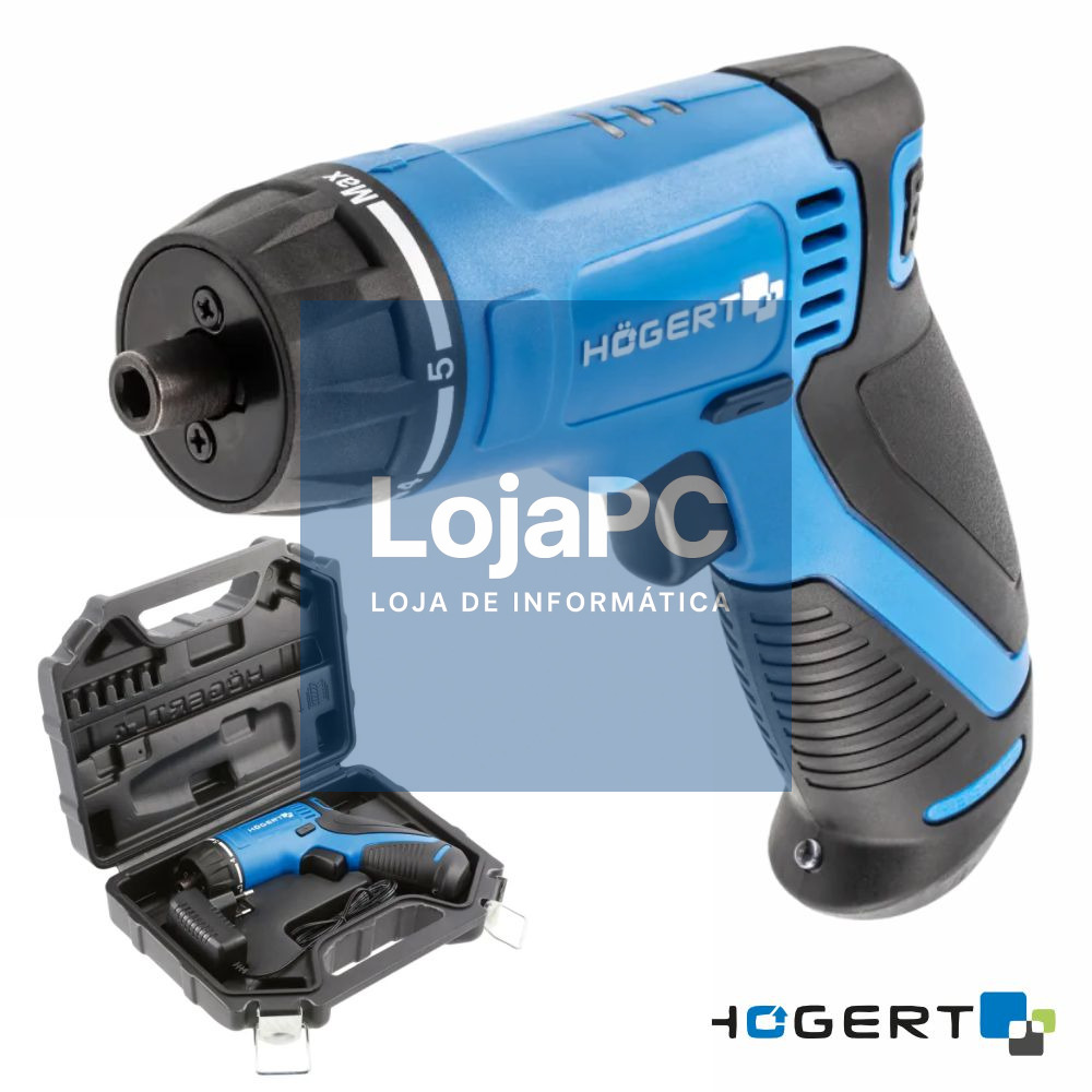 Aparafusadora Elétrica S/ Fios 7.2V 230RPM HOGERT