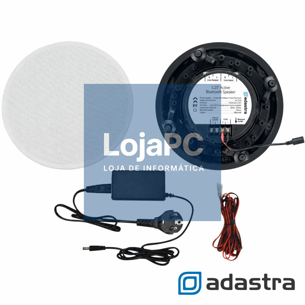 Conjunto 2x Colunas De Teto 5.25" 40W BT ADASTRA