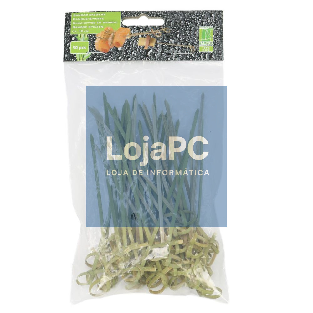 Palitos De Bambu p/ Espetos De Festa 50Pcs