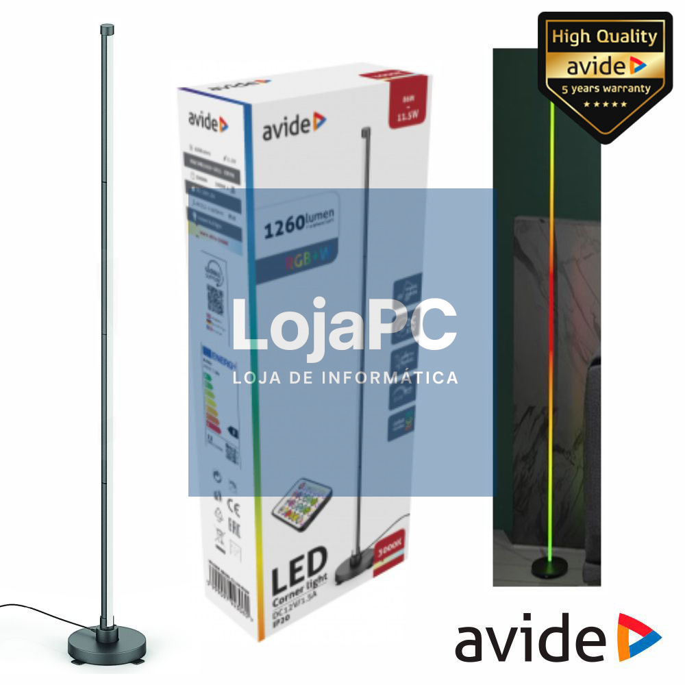 Tubo LED RGBW 1.5m 11.5W C/ Sensor Som IP20 AVIDE