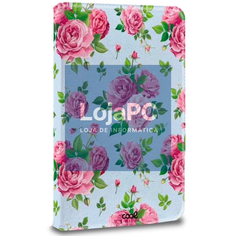 COOL Ebook / Tablet 9.7 - 11 Universal inch Leatherette Roses Case (Panoramic) — imagem 4