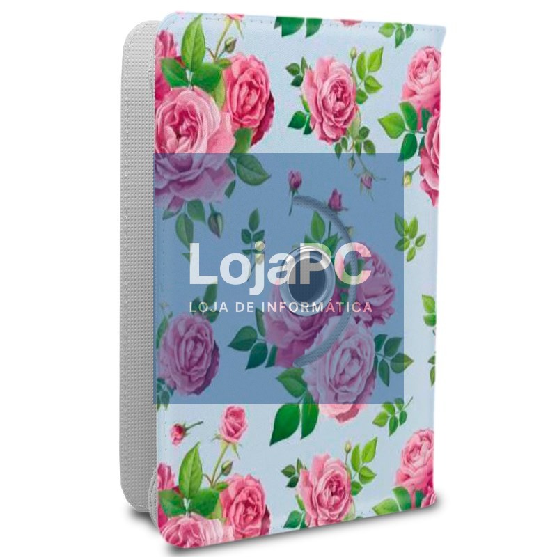 COOL Ebook / Tablet 9.7 - 11 Universal inch Leatherette Roses Case (Panoramic) — imagem 2