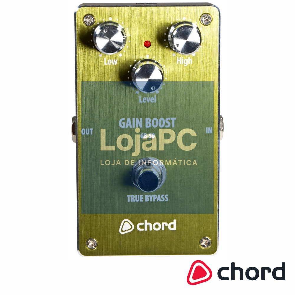 Pedal Gain Boost P/ Guitarra CHORD