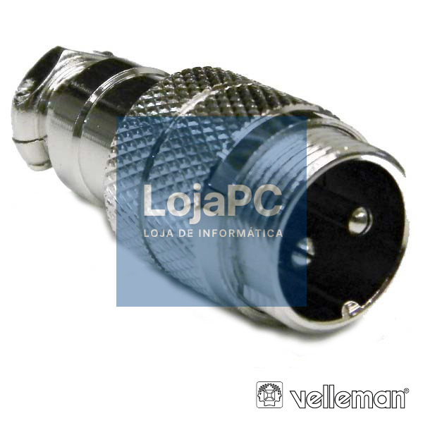 FICHA 2P MACHO P/ SOLDAR VELLEMAN