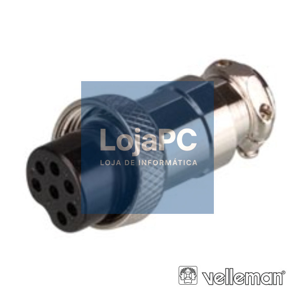 FICHA MICROFONE 7P FÊMEA DE EXTENSÃO VELLEMAN
