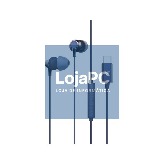 AURICULARES TIPO C METALLIZED BLUE