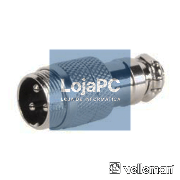 FICHA 3P MACHO P/ SOLDAR VELLEMAN