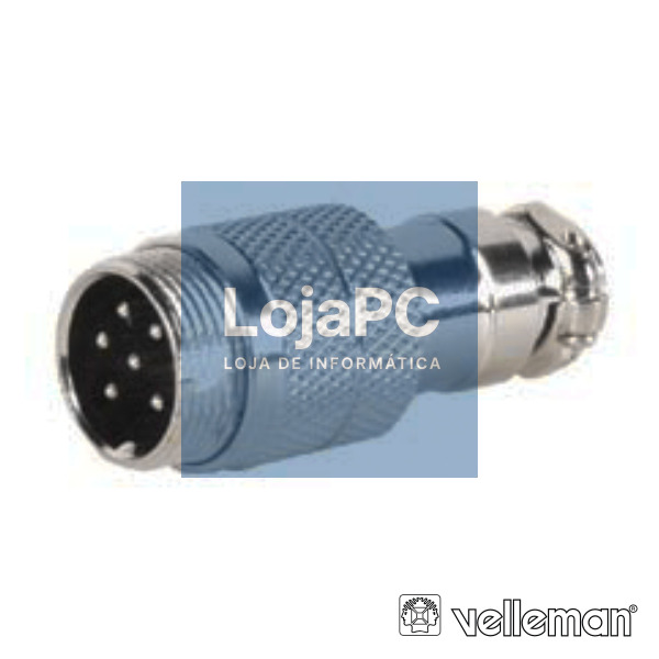 FICHA 6P MACHO P/ SOLDAR VELLEMAN
