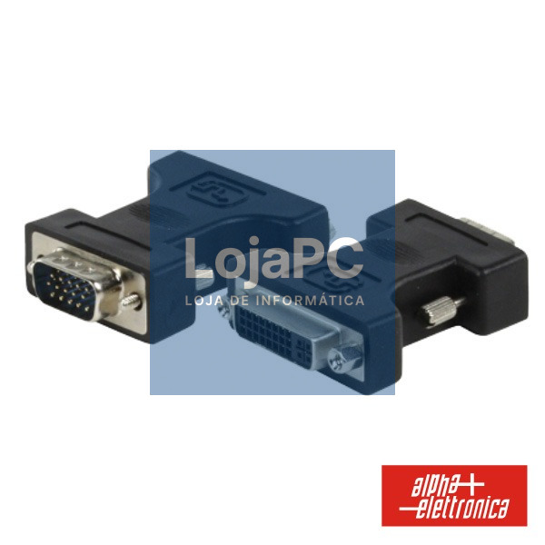 FICHA ADAPTADORA DVI-I DUAL LINK FÊMEA P/ VGA MACHO