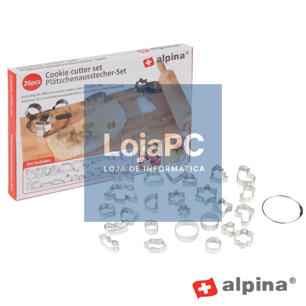 Formas De Metal P/ Bolos/Bolachas X26 Alpina