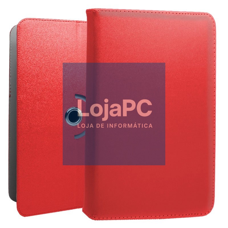 COOL Ebook Tablet Universal 9.7 - 11 Inches Leatherette Case Red (Square) — imagem 3