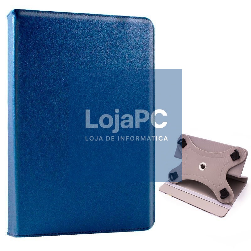 COOL Ebook Tablet Universal Case 12 - 13 inches Leatherette Blue (Square)