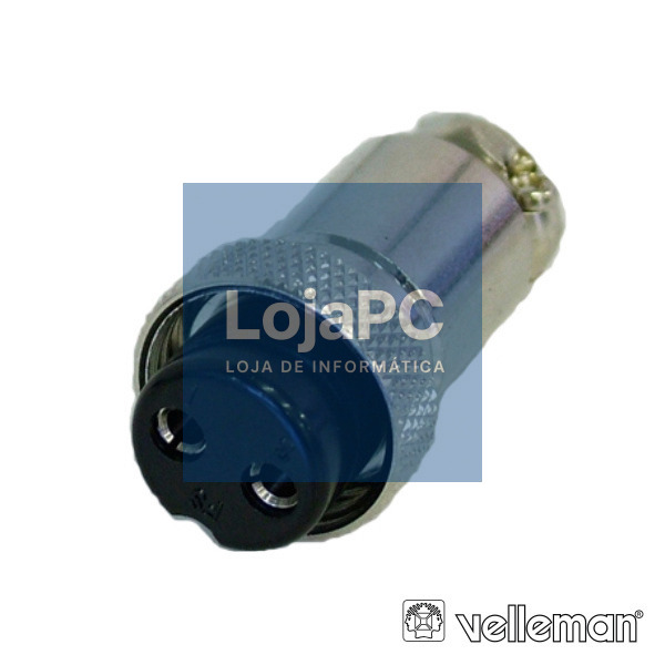 FICHA MICROFONE 2P FÊMEA DE EXTENSÃO VELLEMAN