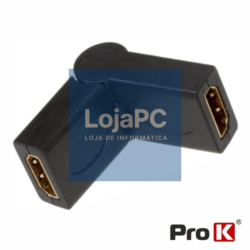 Ficha Adaptadora HDMI Fêmea / Fêmea Rotativa 180° PROK