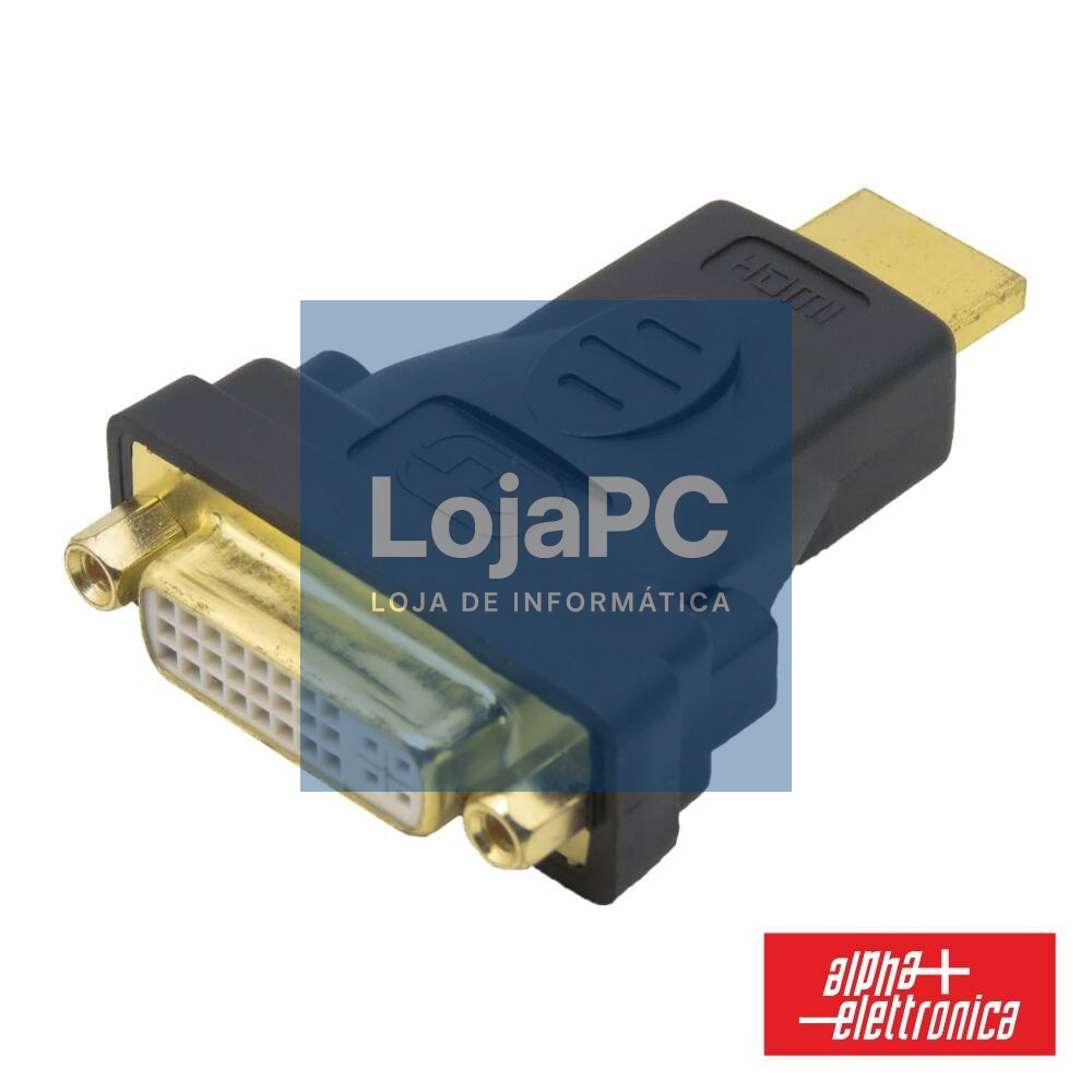 FICHA ADAPTADORA DVI-I DUAL LINK FÊMEA / HDMI MACHO