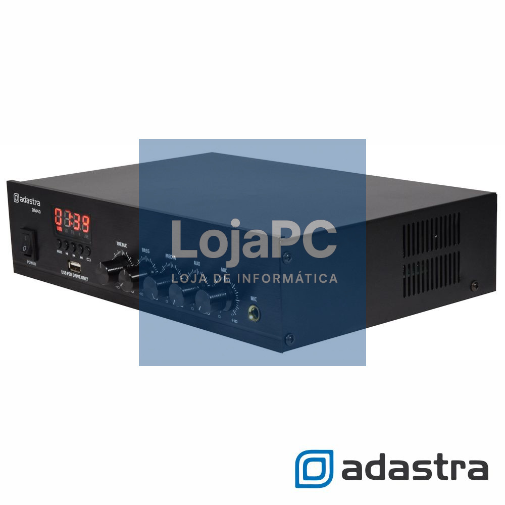 Amplificador Linha 100V 40W USB/FM/BT ADASTRA
