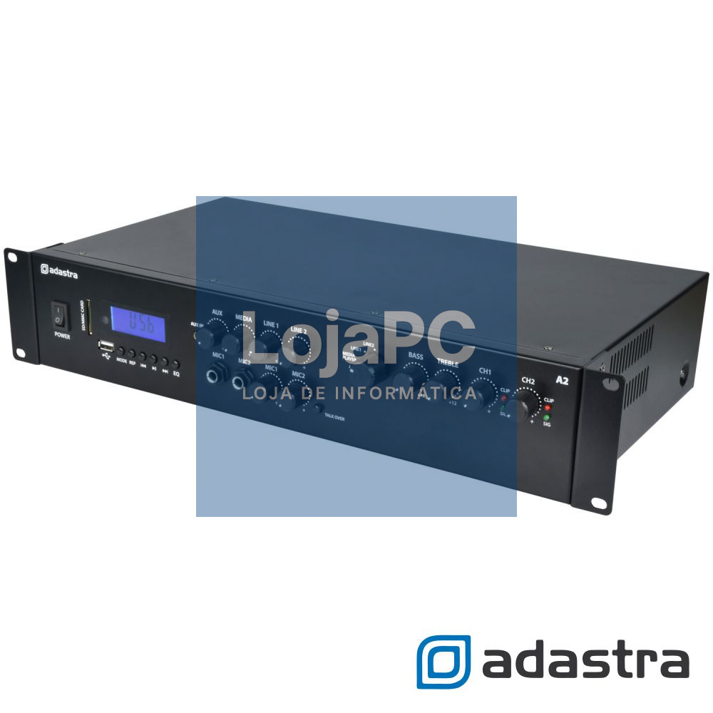 Amplificador Stereo 2x200W USB/SD/FM/BT ADASTRA
