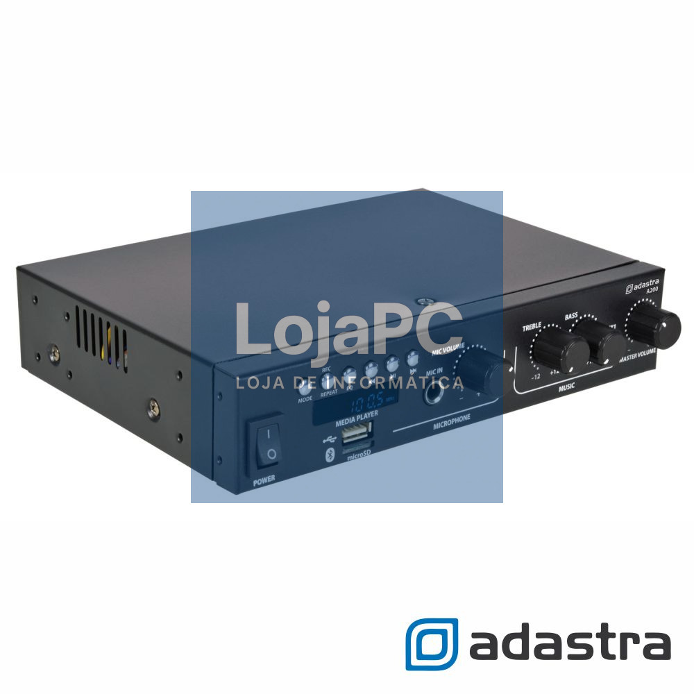 Amplificador Stereo 2x55W USB/MicroSD/FM/BT ADASTRA