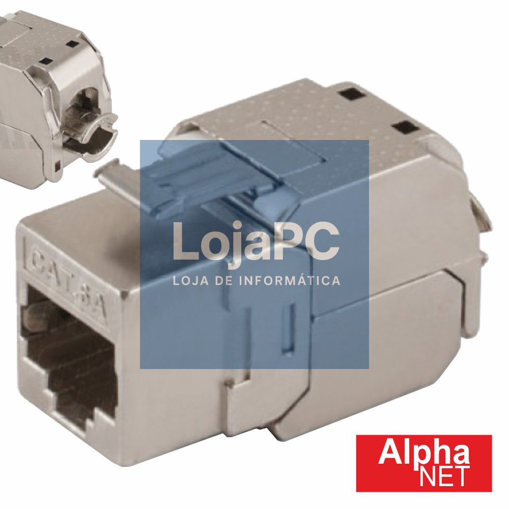 FICHA RJ45 MODULAR 8P8C CAT6 KEYSTONE METÁLICA
