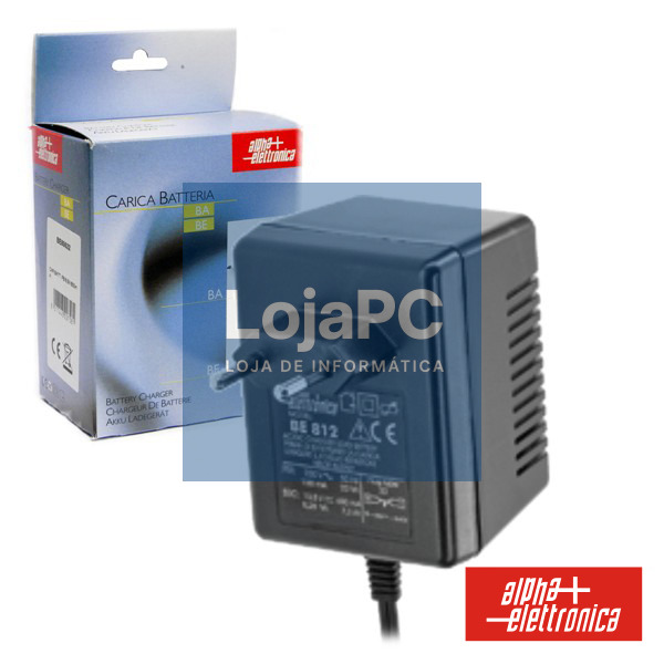 CARREGADOR DE BATERIAS CHUMBO 12V 600MA ALPHA