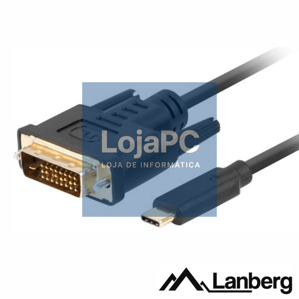 Cabo USB-C 3.2 Macho / DVI-D Macho 3m LANBERG