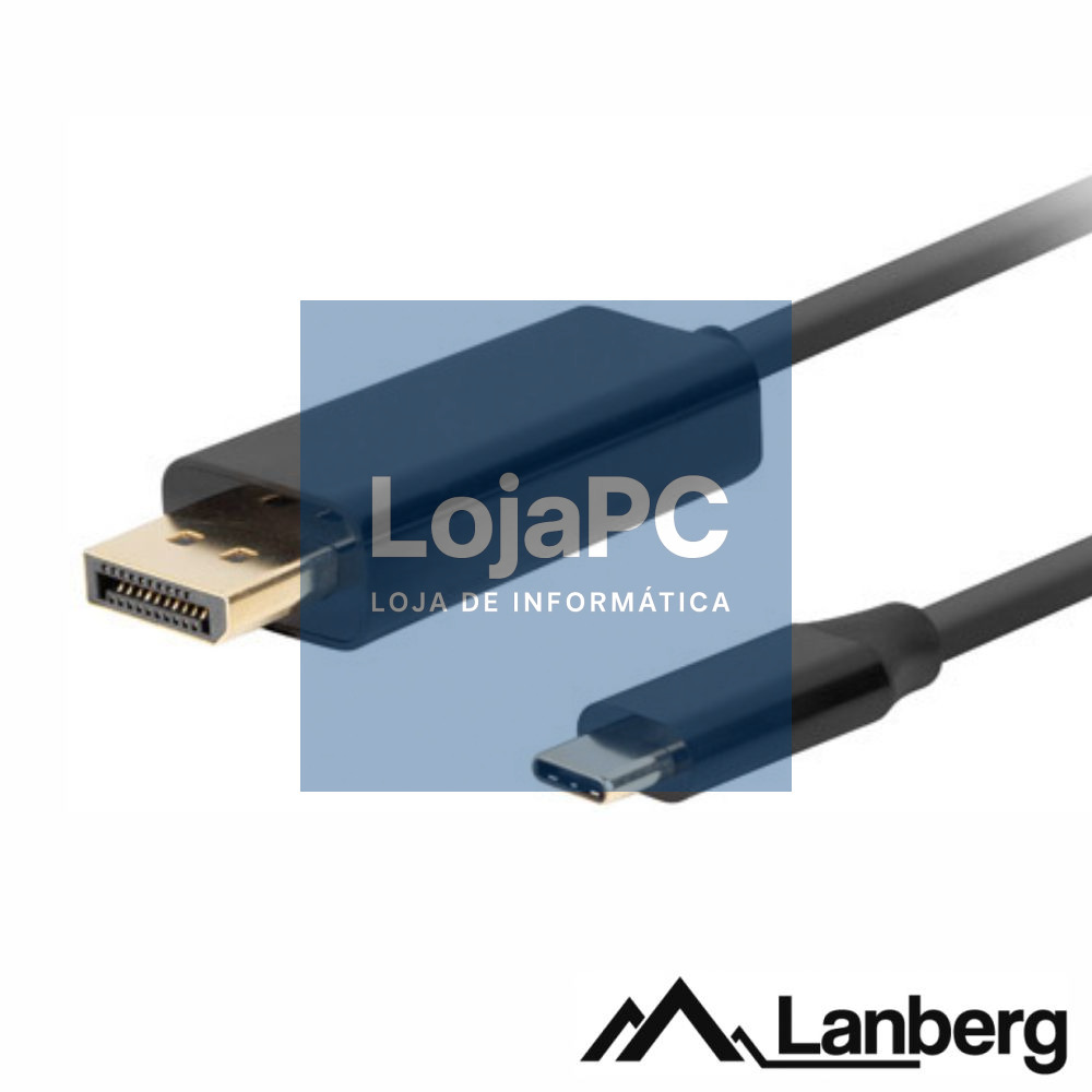 Cabo USB-C 3.2 Macho / Displayport Macho 1.8m LANBERG
