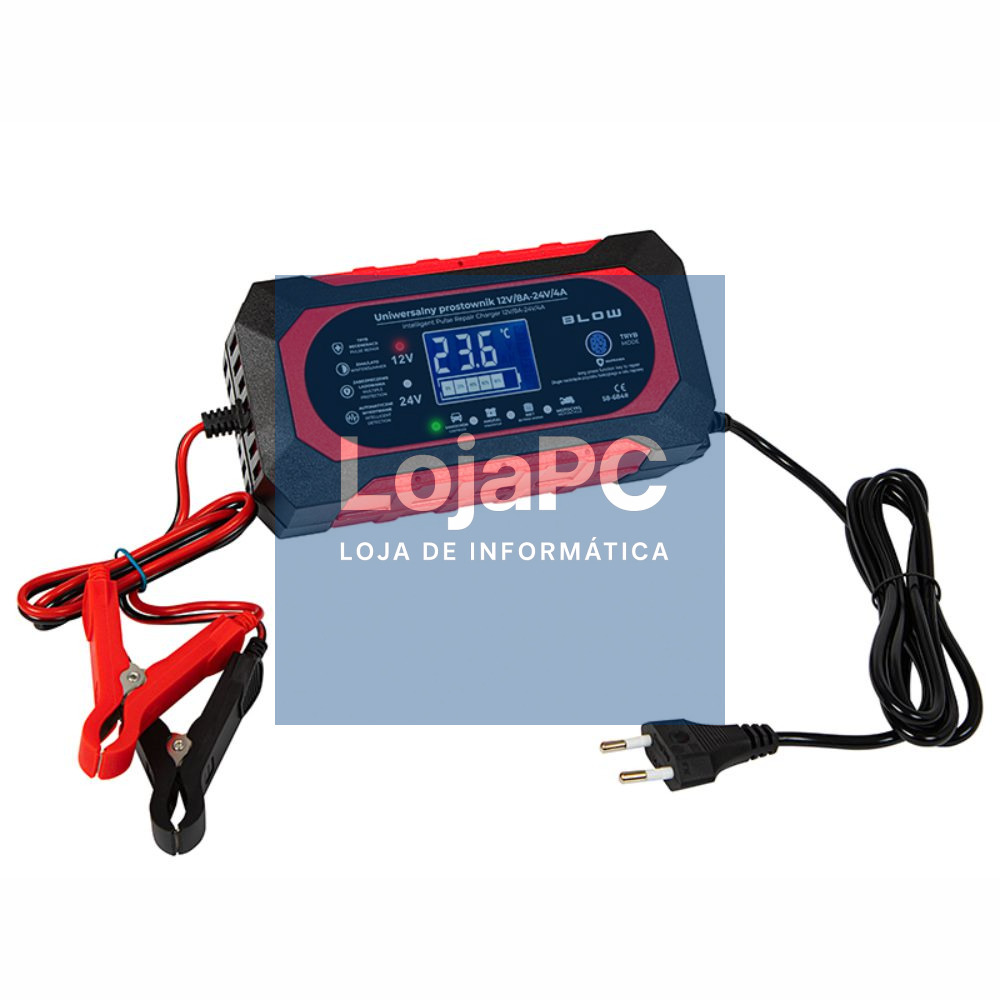 Carregador de Baterias 12V/8A-24V/4A