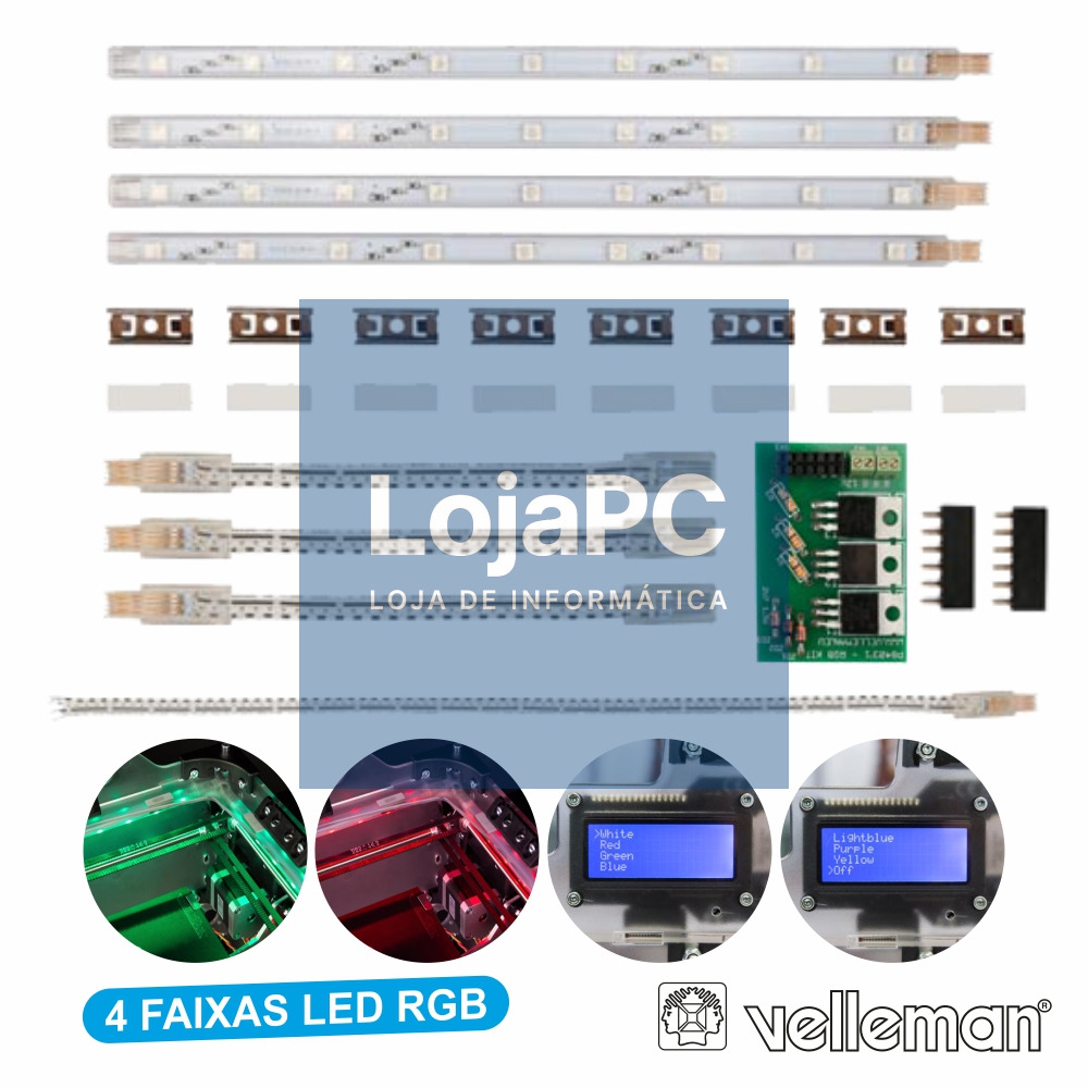 FAIXAS LED RGB P\ IMPRESSORA 3D K8400 VELLEMAN