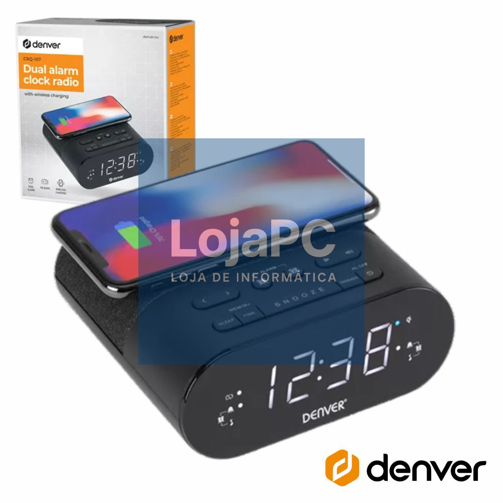 Relógio Despertador FM Digital QI DENVER