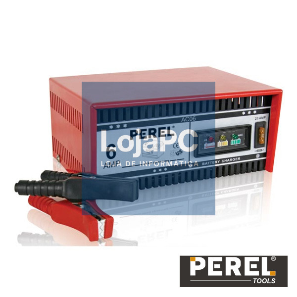 CARREGADOR DE BATERIAS CHUMBO 12V 6A PEREL