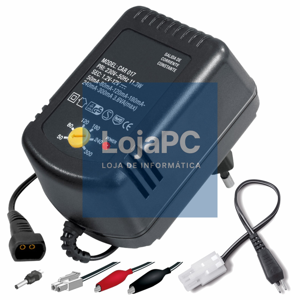 CARREGADOR DE BATERIAS NI-CD/NI-MH 1.2V-12V