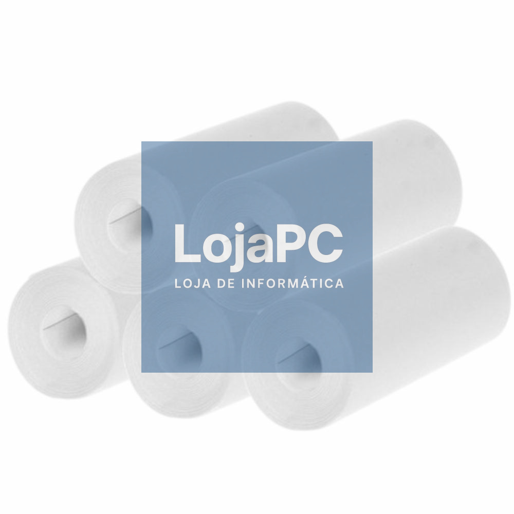 Conjunto de 5x Rolos De Papel Térmico P/ Impressoras