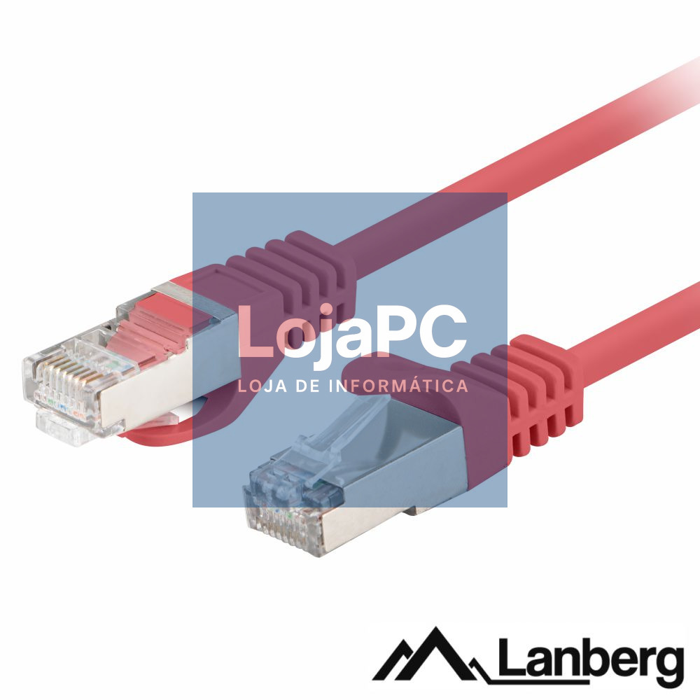 Cabo FTP LSZH CAT6 5m Vermelho LANBERG