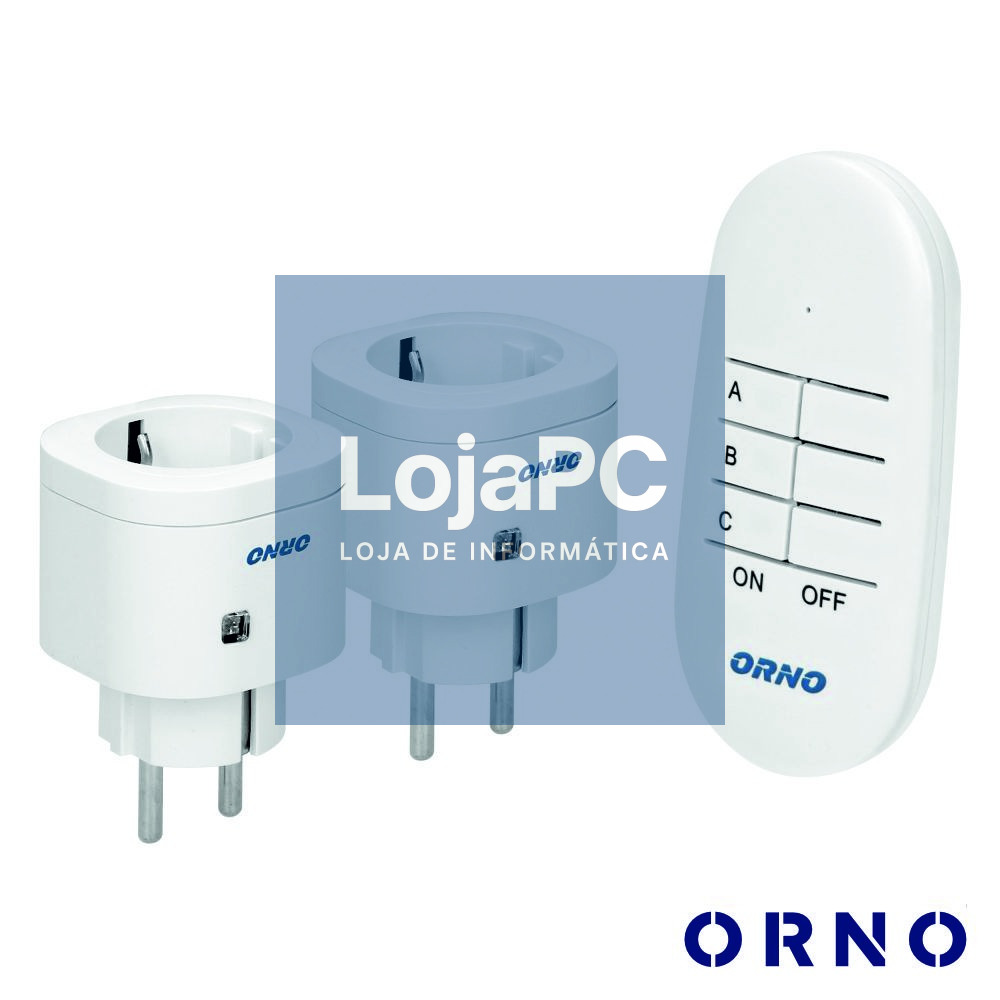 Conjunto 2 Tomadas Elétricas C/ Comando S/ Fios ORNO