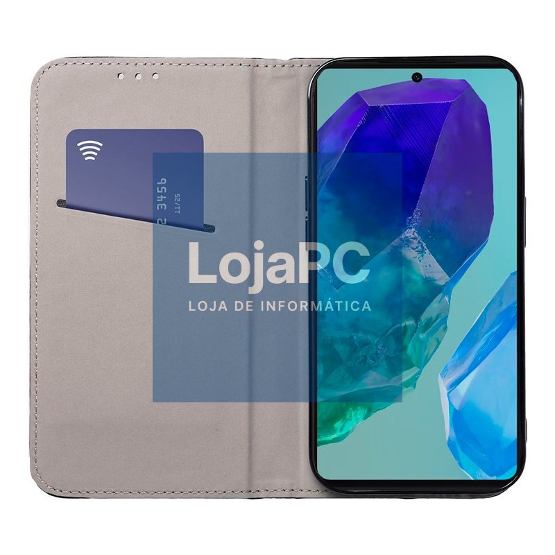 COOL Flip Cover for  Samsung M556 Galaxy M55 5G Smooth Black — imagem 4