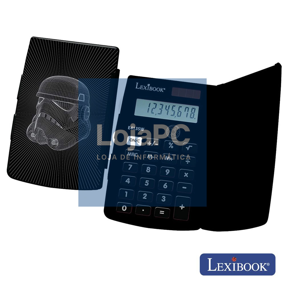 MÁQUINA CALCULADORA 8 DÍGITOS SOLAR STAR WARS LEXIBOOK