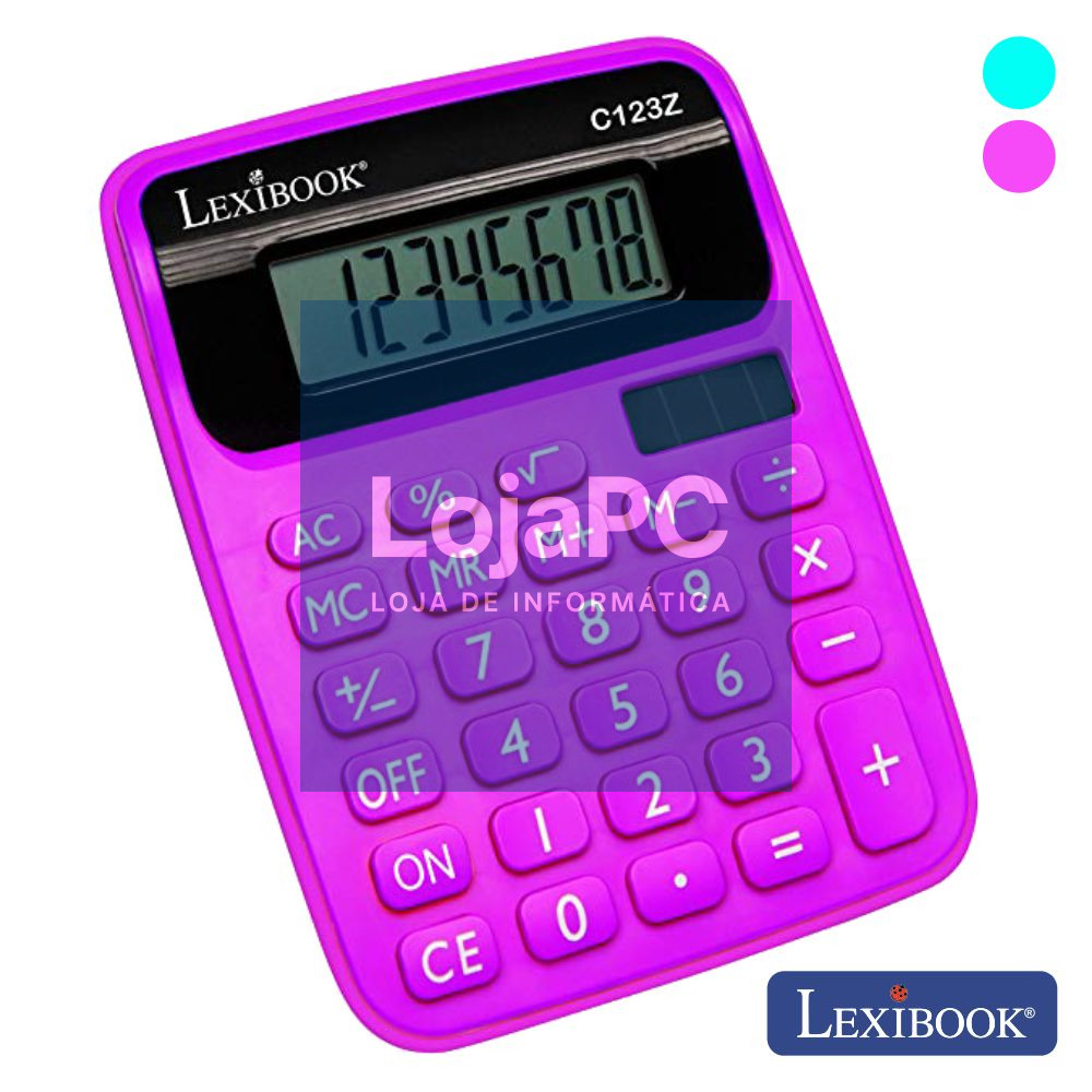 MÁQUINA CALCULADORA 8 DÍGITOS SOLAR LEXIBOOK