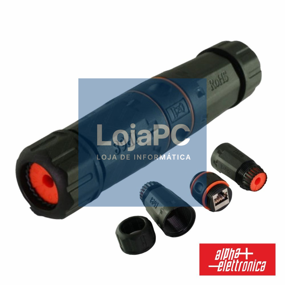 Ligador RJ45 CAT6A Fêmea IP67 ALPHA