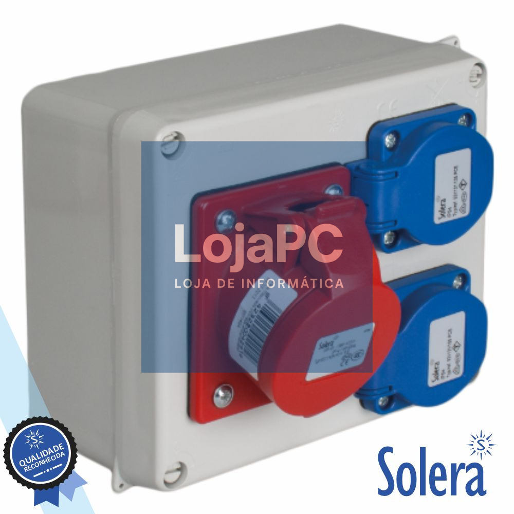 Caixa De Derivação Estanque C/ Tomadas 165x135x70mm IP65