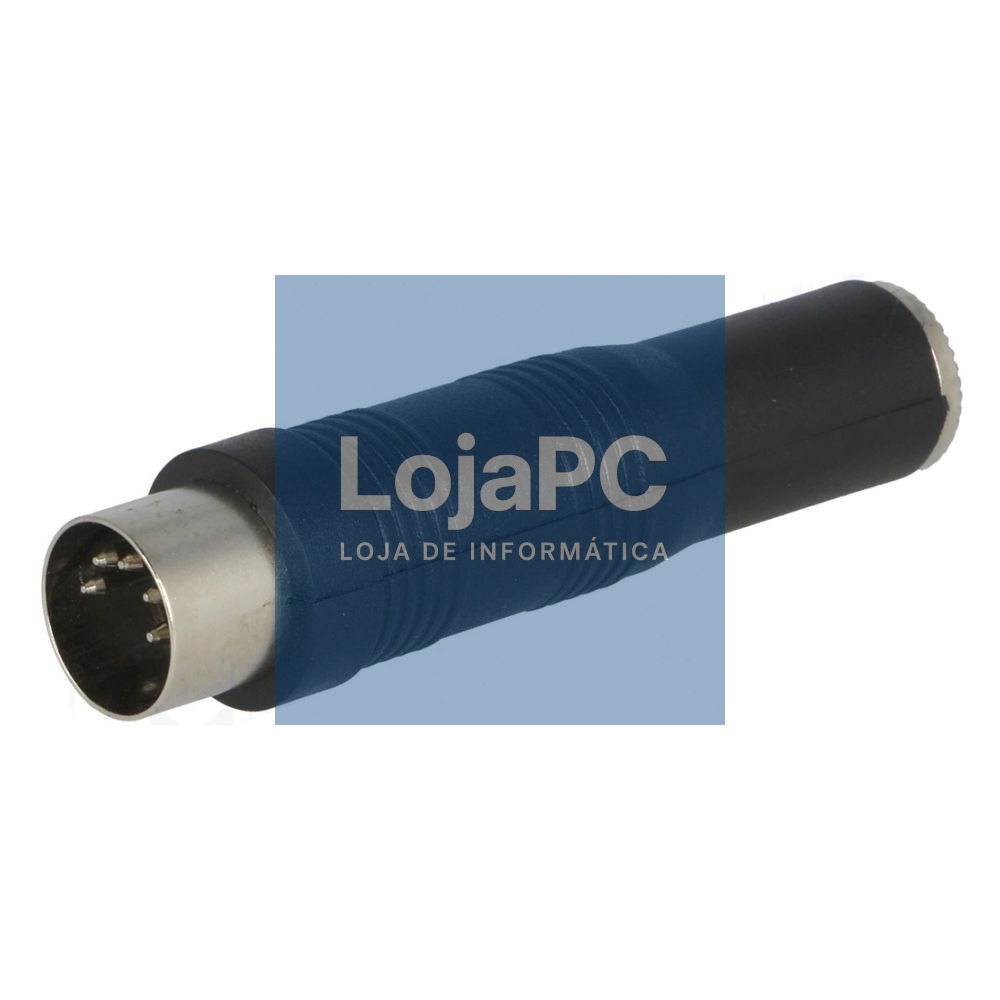 Ficha Adaptadora Jack 6.35mm Fêmea / DIN 5P Fêmea
