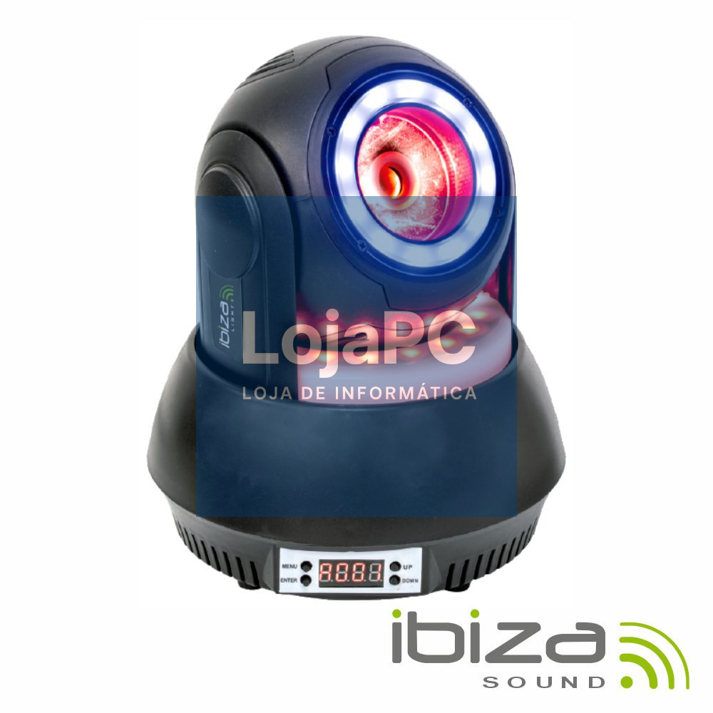 Moving Head 40W 4 Em 1 Beam 2 Anéis LED DMX Mic IBIZA