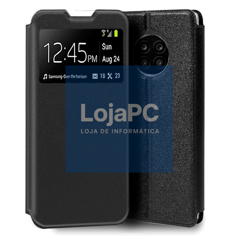 COOL Flip Cover for Huawei Honor 50 Lite / Nova 8i Smooth Black