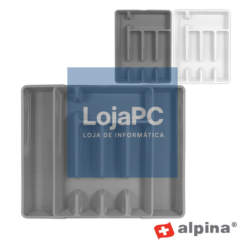 Organizador de Talheres com 5-7 Compartimentos Alpina